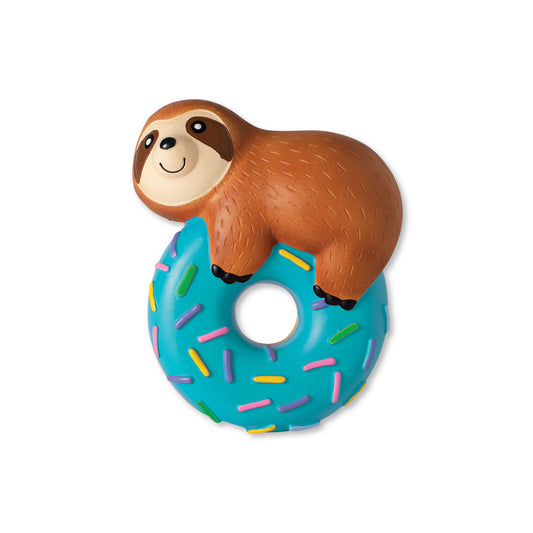 Latex Donut Sloth Dog Toy