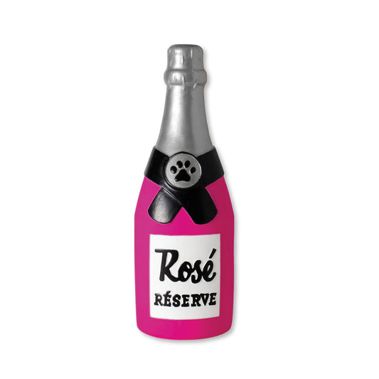 Latex beer bottle dog toy