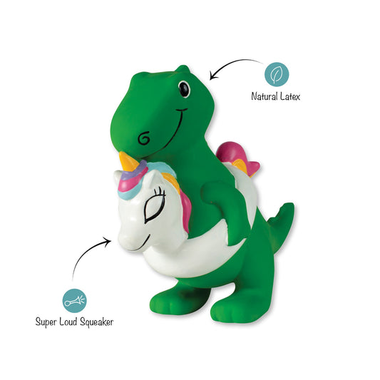 Latex swimming dinosaur dog toy