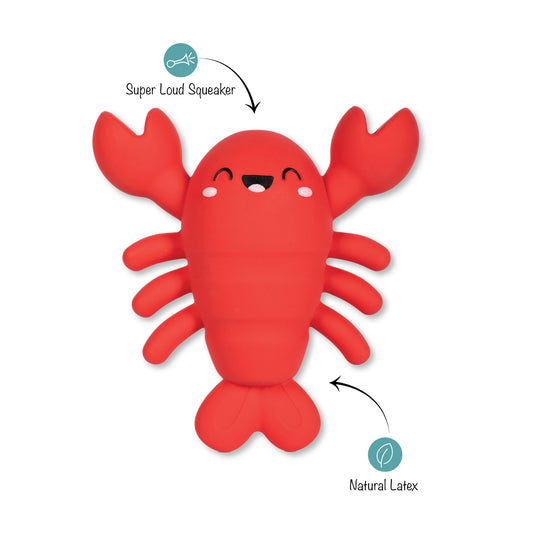 SNAPPY AND HAPPY LATEX DOG TOY