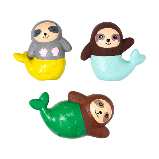 Small sloth maid latex dog toy