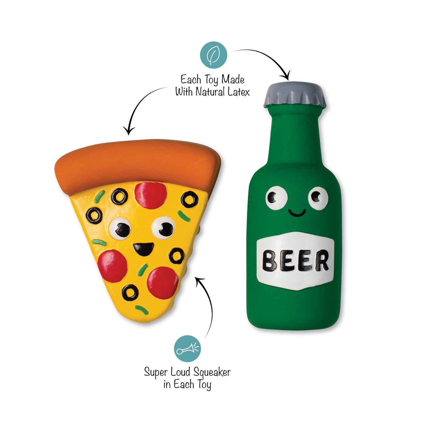 Latex Pizza Dog Toy2