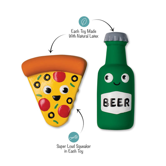 Latex Pizza Dog Toy2